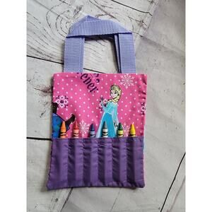 Frozen Crayon Holder Tote Bag Handmade Childrens Bag